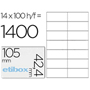 ETIBOX ETIQUETA ILC 105x42,4mm 14x100-PACK 119756